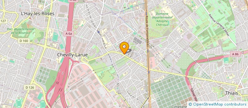 localisation de l'entreprise LE CARRE AS  CHEVILLY LARUE