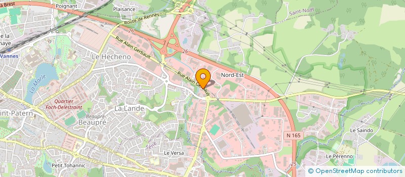 localisation de l'entreprise LE CARRE CLEMENCEAU à VANNES