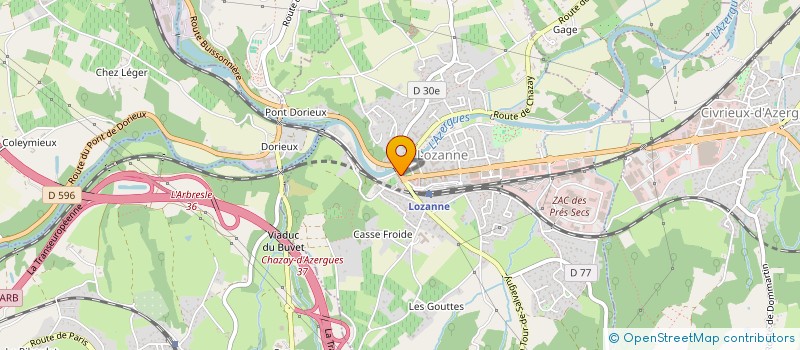 localisation de l'entreprise LE CARRE D'AS  LOZANNE