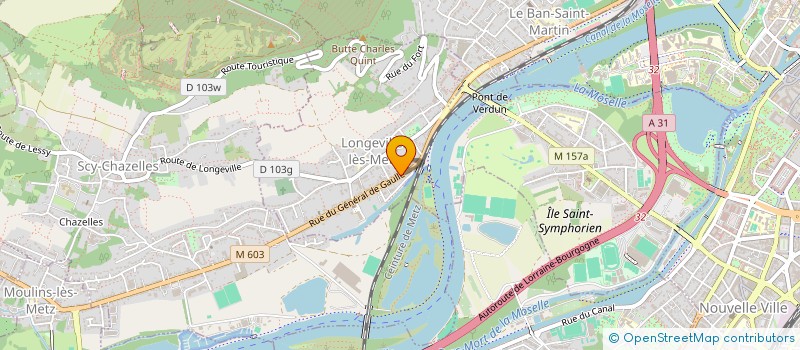 localisation de l'entreprise LE CARRE D'AS  LONGEVILLE-LES-METZ