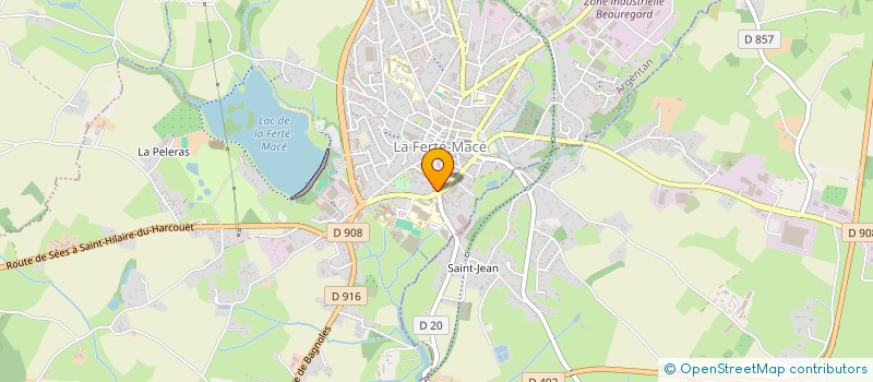 localisation de l'entreprise LE CARRE D'AS à LA FERTE MACE