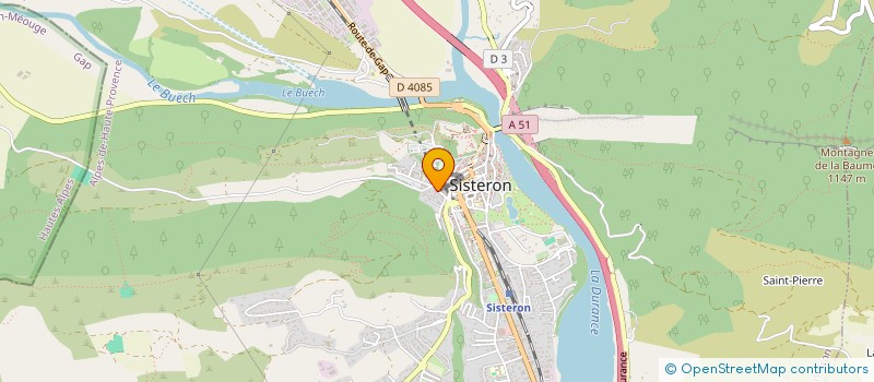 localisation de l'entreprise LE CARRE D AS à SISTERON