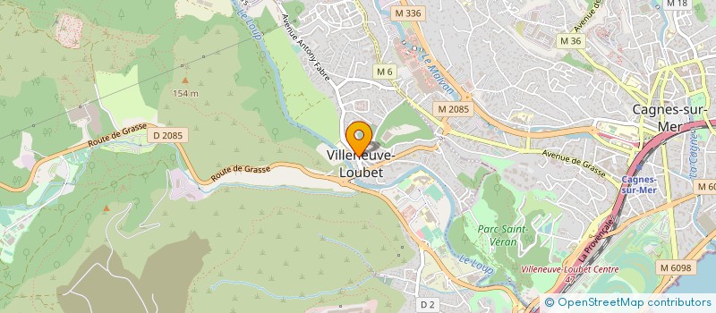 localisation de l'entreprise LE CARRE D'AZUR à VILLENEUVE-LOUBET