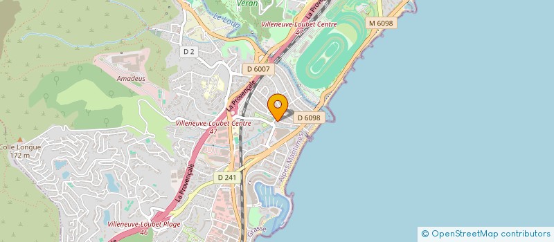 localisation de l'entreprise LE CARRE D'AZUR GESTION à VILLENEUVE-LOUBET