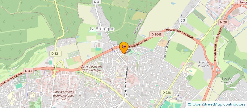 localisation de l'entreprise LE CARRE D'OR à BOIS-GUILLAUME