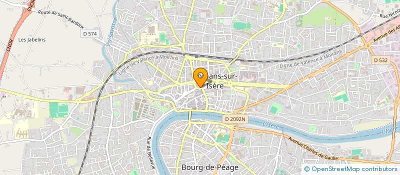 localisation de l'entreprise LE CARRE DALI  ROMANS-SUR-ISERE