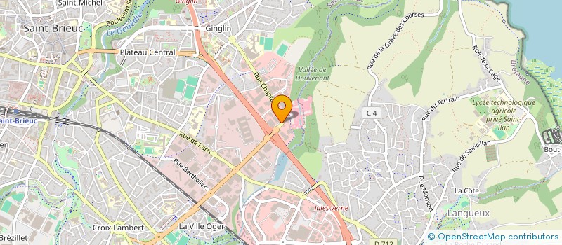 localisation de l'entreprise LE CARRE DE LA MODERNITE à SAINT-BRIEUC