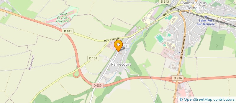 localisation de l'entreprise LE CARRE DE RAMECOURT à RAMECOURT