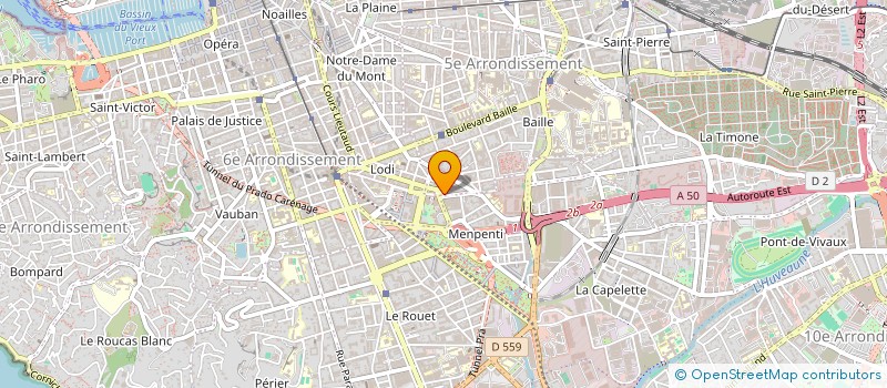 localisation de l'entreprise LE CARRE DEL ARTE à MARSEILLE