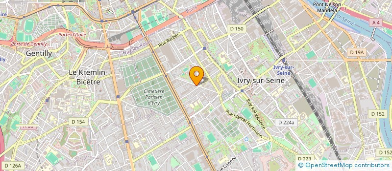 localisation de l'entreprise LE CARRE DES DIRIGEANTS ET COLLABORATEURS ASSOCIES (CDCA)  IVRY-SUR-SEINE