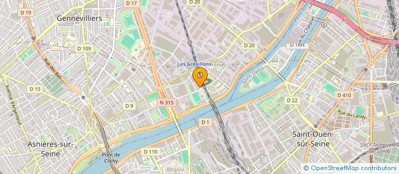 localisation de l'entreprise LE CARRE DES ENTREPRENEURS à ASNIERES-SUR-SEINE