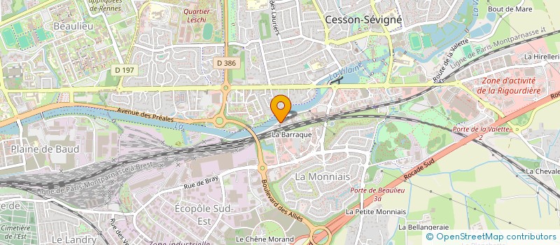 localisation de l'entreprise LE CARRE DES PROS  CESSON-SEVIGNE