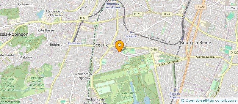 localisation de l'entreprise LE CARRE DES REVES à SCEAUX