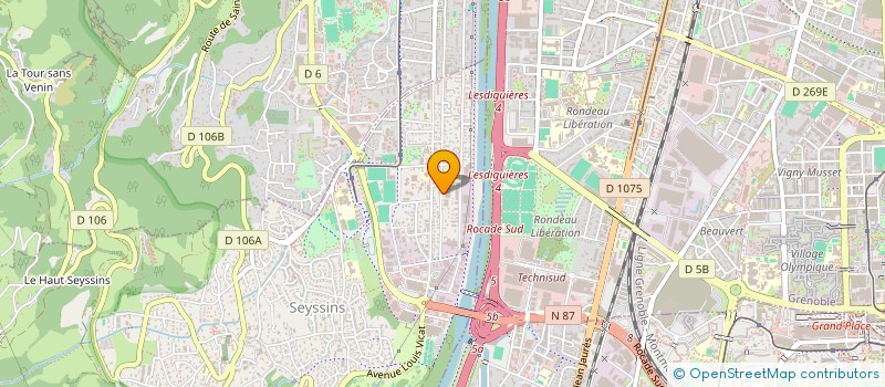 localisation de l'entreprise LE CARRE DES SOINS à SEYSSINS