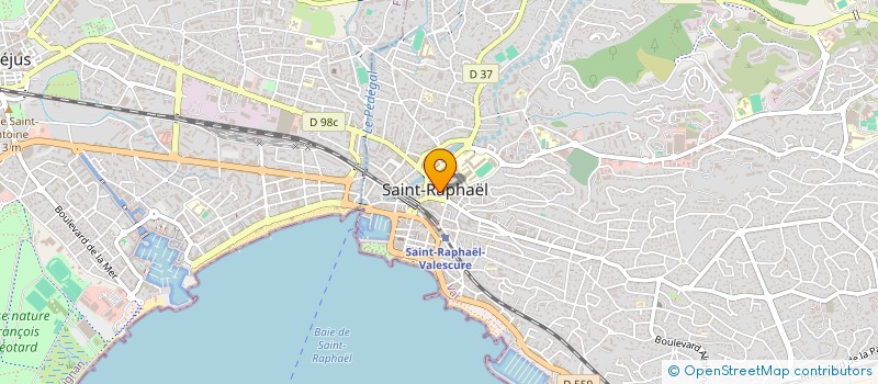 localisation de l'entreprise LE CARRE DES TEMPLIERS  SAINT-RAPHAEL