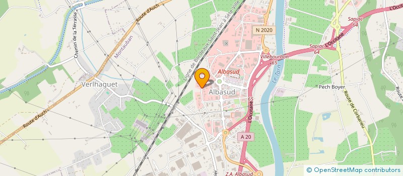 localisation de l'entreprise LE CARRE DROIT  MONTAUBAN