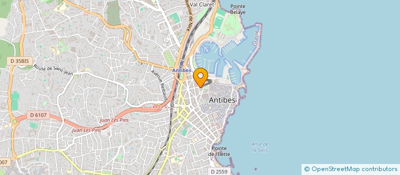 localisation de l'entreprise LE CARRE DU BORD à ANTIBES