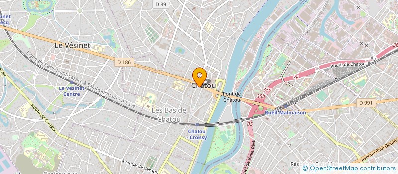 localisation de l'entreprise LE CARRE IMMOBILIER  CHATOU