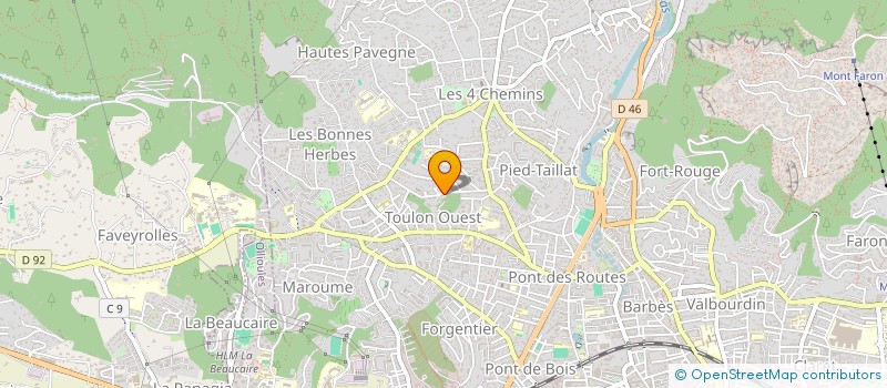 localisation de l'entreprise LE CARRE NEW à TOULON