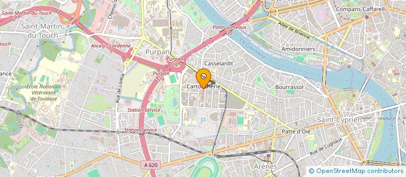 localisation de l'entreprise LE CARRE OCCITAN  TOULOUSE