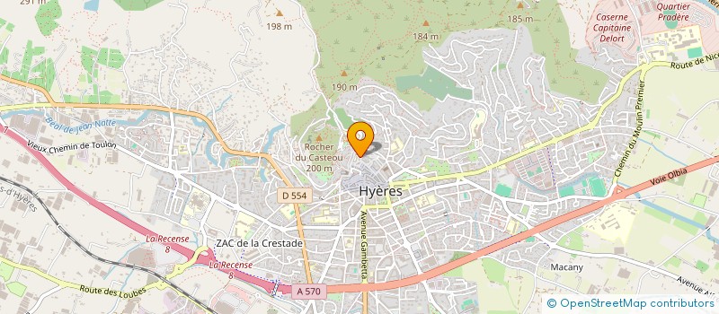 localisation de l'entreprise LE CARRE PORQUEROLLAIS  HYERES