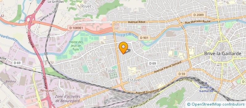 localisation de l'entreprise LE CARRE SOLIDAIRE DU BASSIN DE BRIVE à BRIVE-LA-GAILLARDE
