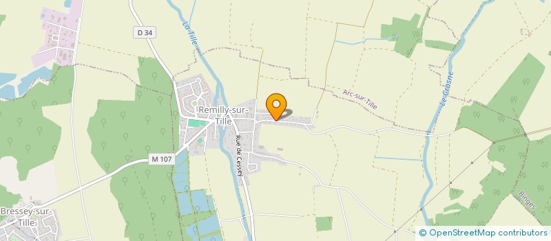 localisation de l'entreprise LE CARREAU DE REMILLY  REMILLY-SUR-TILLE