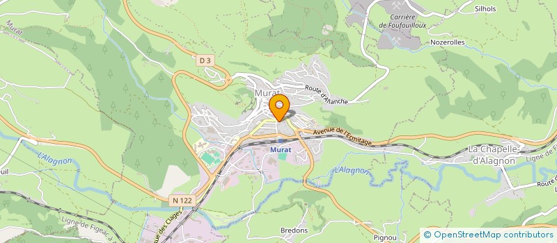 localisation de l'entreprise LE CARREAU MURATAIS à MURAT
