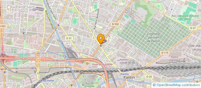 localisation de l'entreprise LE CARREFOUR  AUBERVILLIERS