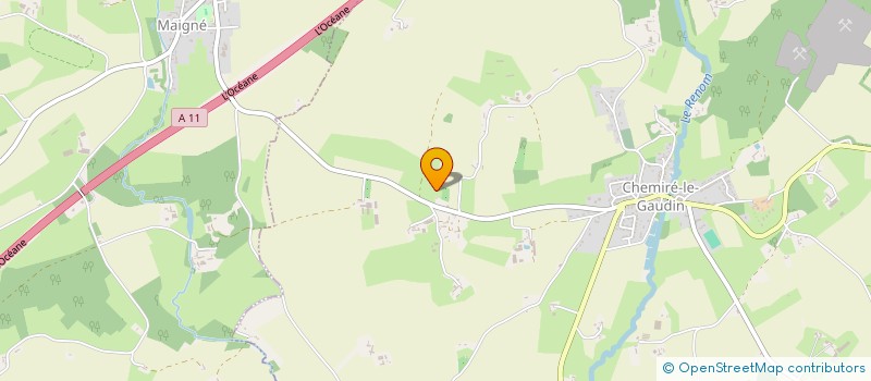 localisation de l'entreprise LE CARREFOUR D ATHENAY  CHEMIRE-LE-GAUDIN