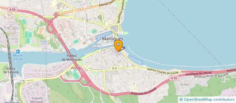 localisation de l'entreprise LE CARREFOUR DES ARTS à MARTIGUES