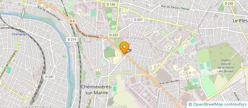 localisation de l'entreprise LE CARREFOUR DES NATIONS  CHENNEVIERES-SUR-MARNE