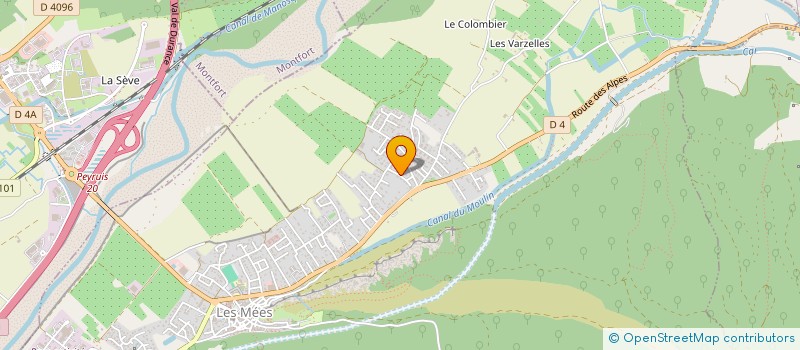 localisation de l'entreprise LE CARREFOUR DU SEL  LES MEES