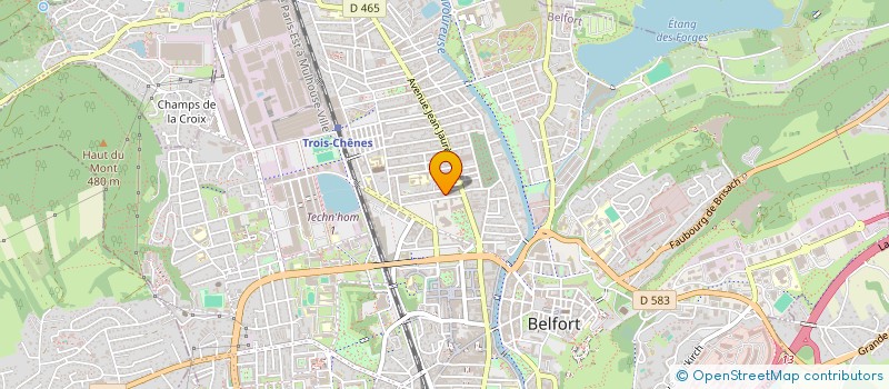 localisation de l'entreprise LE CARRELAGE COMTOIS à BELFORT