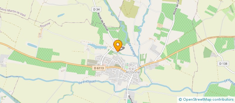 localisation de l'entreprise LE CARREYROU  ALZONNE