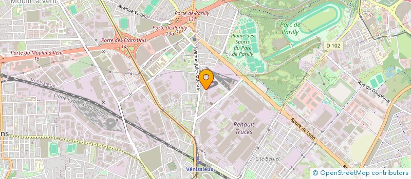 localisation de l'entreprise LE CARROSSIER DU RHONE  VENISSIEUX