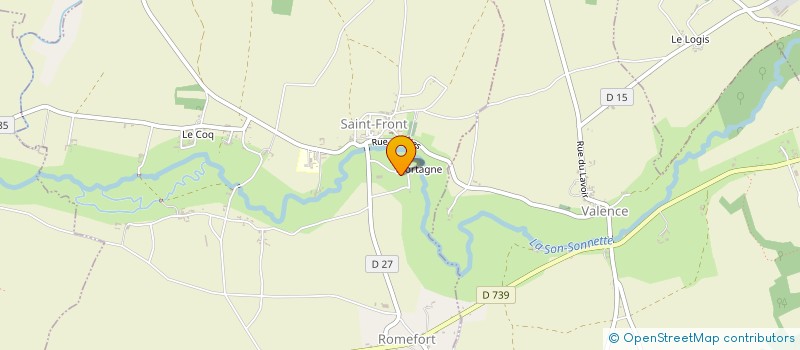 localisation de l'entreprise LE CARROU'ZELE DE SAINT FRONT à SAINT-FRONT