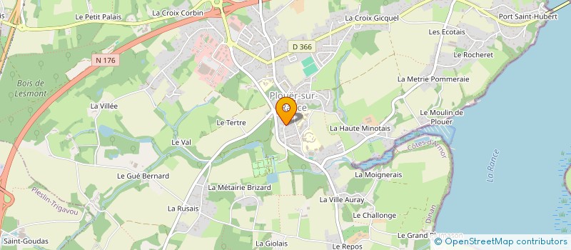 localisation de l'entreprise LE CARROUGE, DEFENSE ET PROMOTION DU PATRIMOINE ET DU CADRE DE VIE DE PLOUER-SUR-RANCE ET DU PAYS DE RANCE  PLOUER-SUR-RANCE