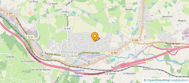 localisation de l'entreprise LE CARROUSEL  VINDRY-SUR-TURDINE