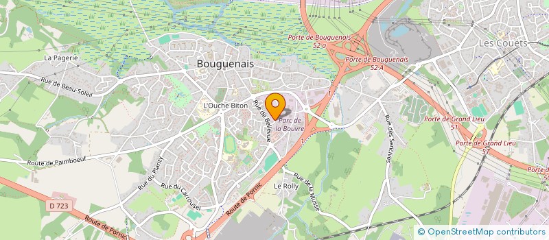 localisation de l'entreprise LE CARROUSEL à BOUGUENAIS