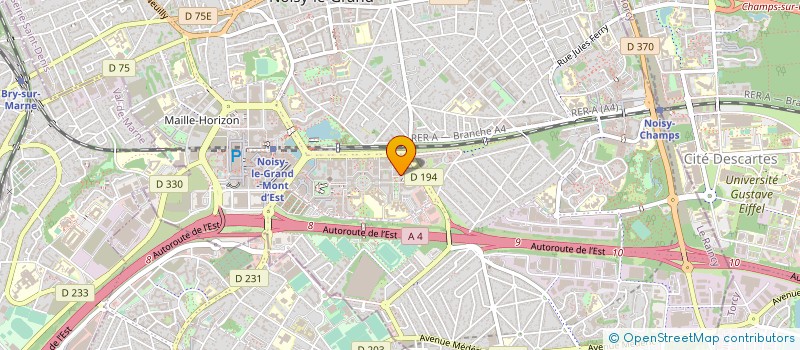 localisation de l'entreprise LE CARROUSEL  NOISY-LE-GRAND