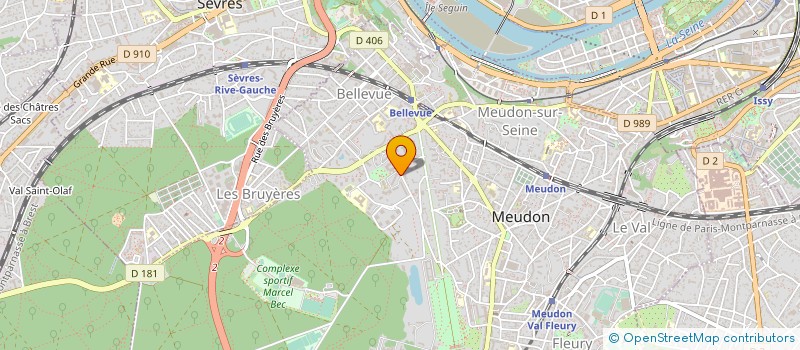 localisation de l'entreprise LE CARTABLE ANGLAIS à MEUDON