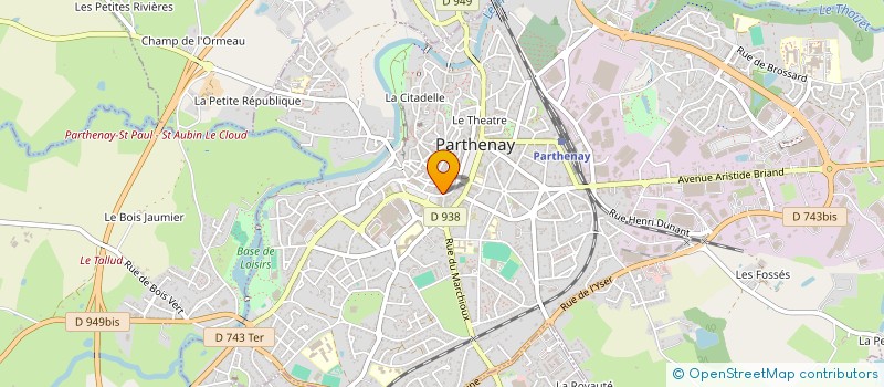 localisation de l'entreprise LE CARTHAGE à PARTHENAY