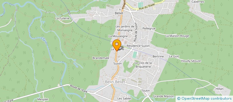 localisation de l'entreprise LE CASANVAL  BELIN-BELIET