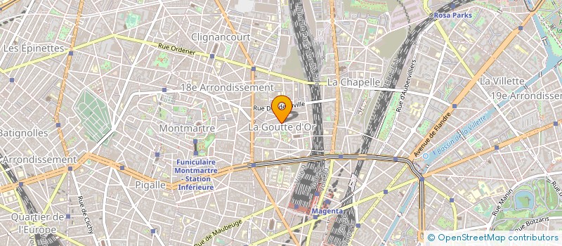 localisation de l'entreprise LE CASSE CROUTE 18 à PARIS