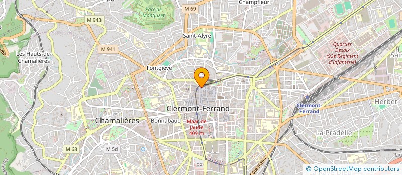 localisation de l'entreprise LE CASSE CROUTE ALI MISSAOUI  CLERMONT-FERRAND