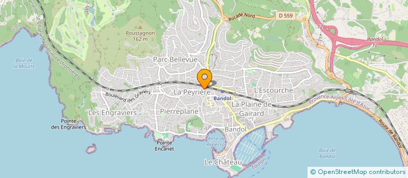 localisation de l'entreprise LE CASTEL  BANDOL