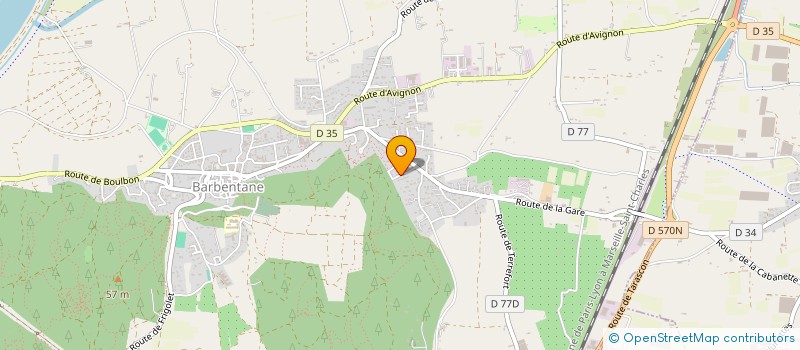 localisation de l'entreprise LE CASTEL  BARBENTANE