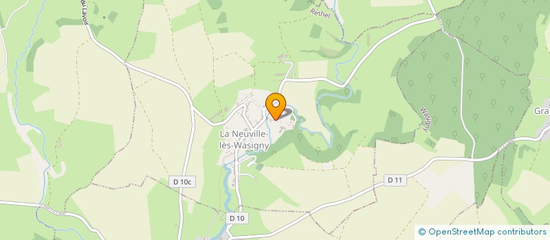 localisation de l'entreprise LE CASTEL  LA NEUVILLE-LES-WASIGNY