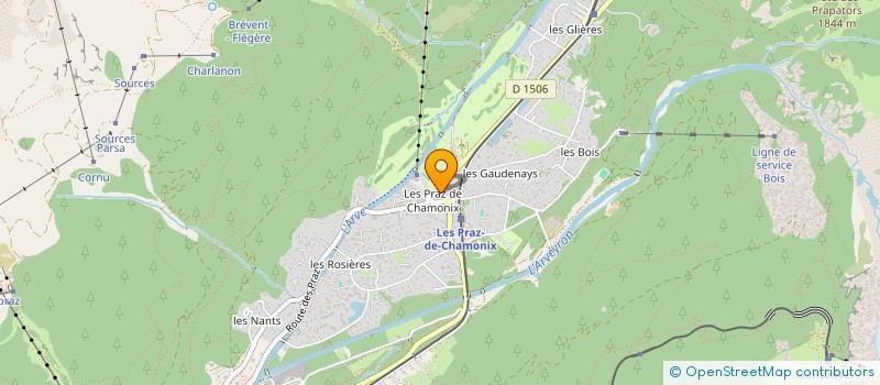 localisation de l'entreprise LE CASTEL à CHAMONIX-MONT-BLANC